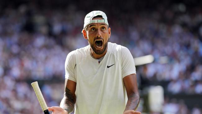 Kyrgios admitted the occasion of playing in a grand slam final got to him. Picture: Getty