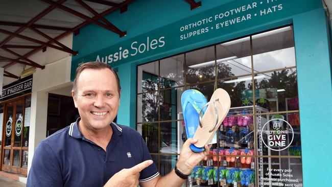 Aussie Soles has taken up residence in the old bank building on Memorial Drive, Eumundi. Picture: Patrick Woods