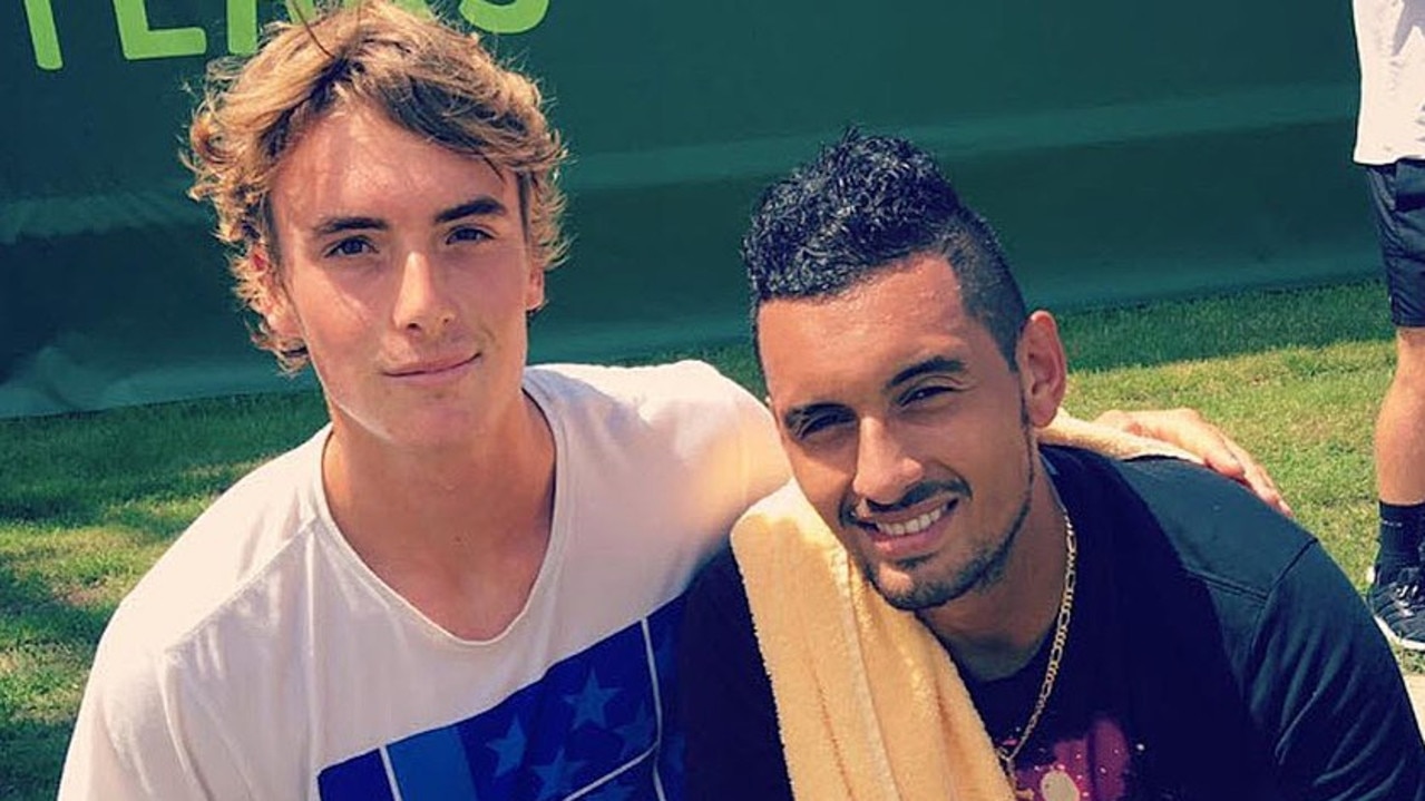Nick Kyrgios shared a photo of himself and Stefanos Tsitsipas in happier times.