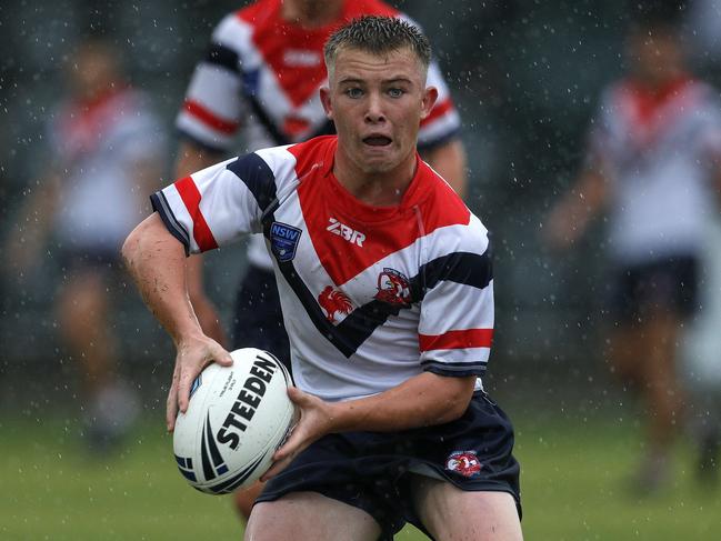 Zac Gillett of the Central Coast Roosters Laurie Daley Cup team. Picture: Bryden Sharp - NSWRL