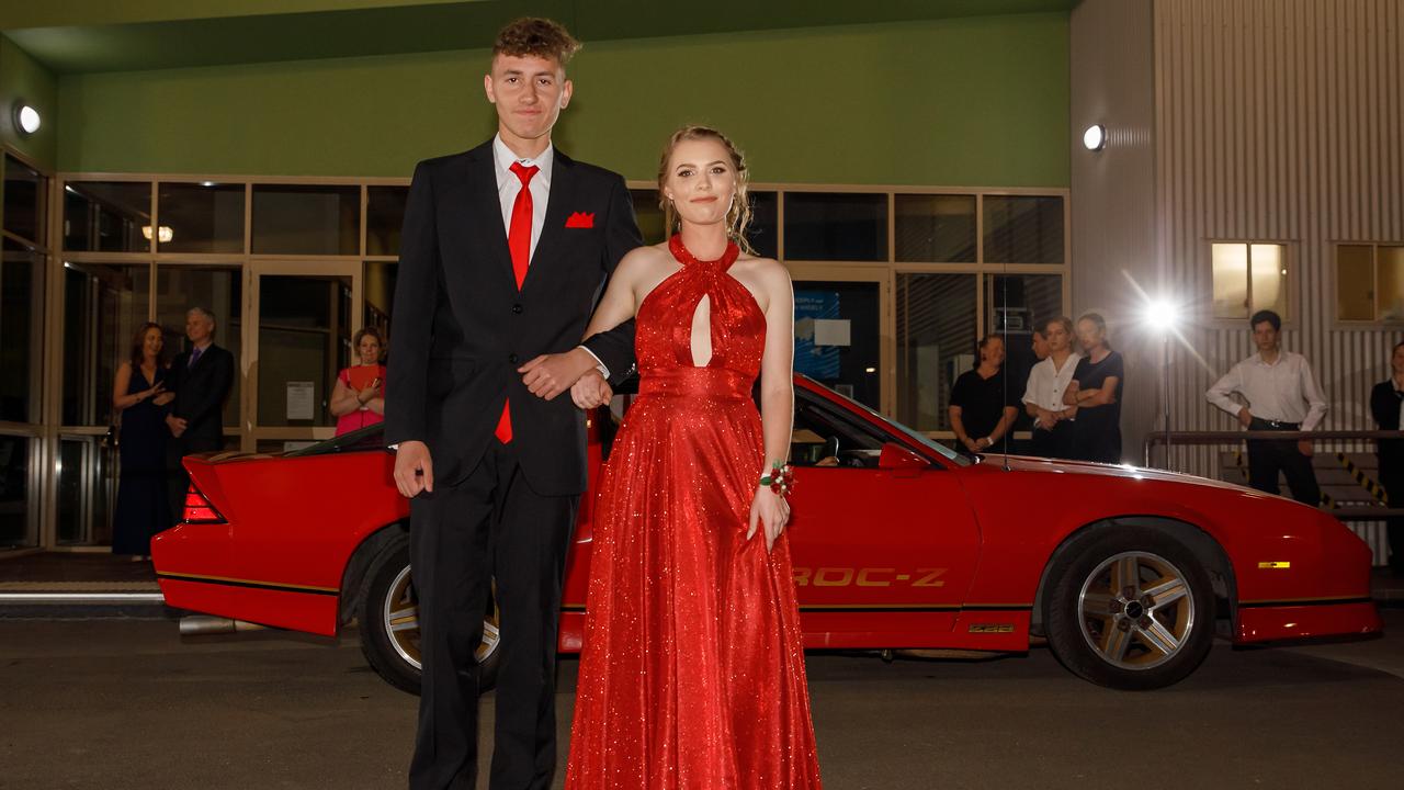 Siobhan Cover and her partner at the 2020 Dalby Christian College Formal. Picture: Susan Jacobs Photography