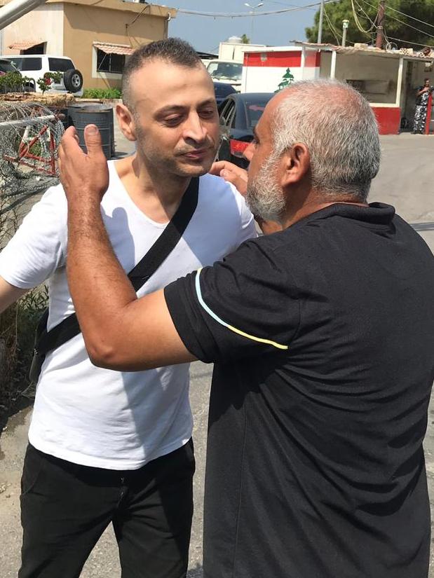 Amer Khayat is released from prison in Beirut in July 2017. Picture: Stephen Drill