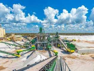 The sand at Sunstate Sands Bundaberg - Coonarr Creek mine is pure white, high grade silica sand of about 99.8% silicon dioxide. Picture: Contributed