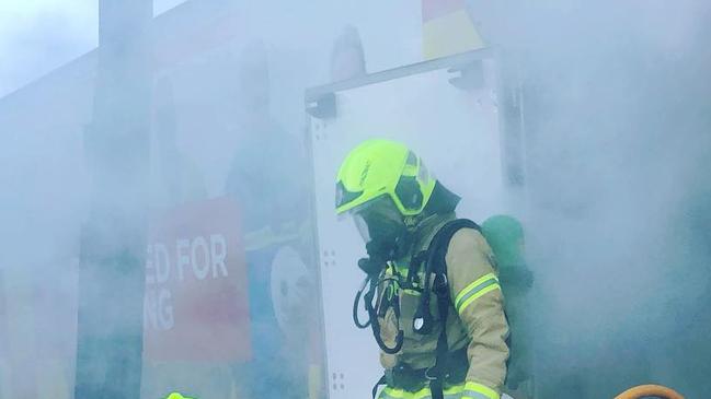 HOUSE FIRE: Fire and Rescue crews from Goonellabah Fire Station wore breathing apparatus as they extinguished a suspicious fire at a Goonellabah property on Friday May 21, 2021. File Photo.