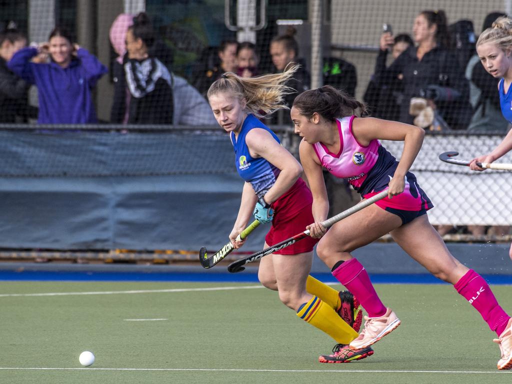 Briana Suey, Toowoomba. Toowoomba 1 vs Brisbane. Hockey Queensland Championship at Clyde Park, Toowoomba. Saturday, May 1, 2021. Picture: Nev Madsen.