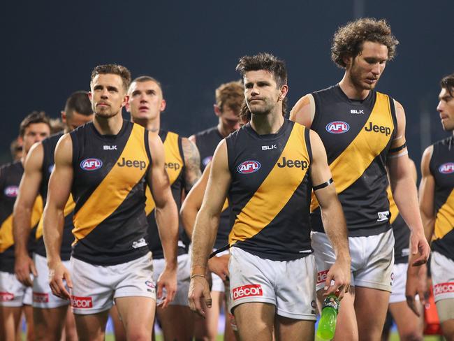 Defeat to the Kangaroos marked Richmond’s seventh of the season