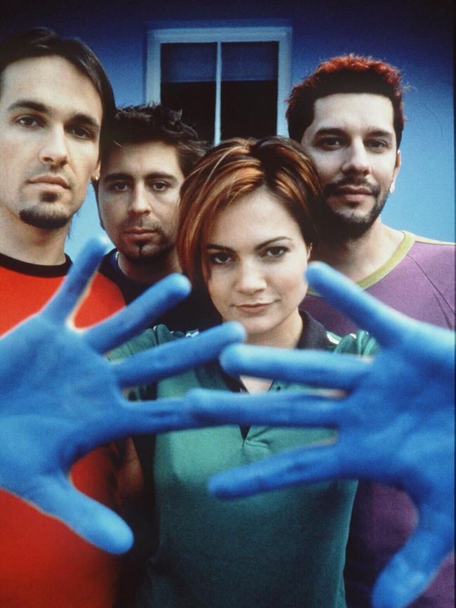 The Superjesus at the height of their fame in the late 1990s. Picture: Supplied