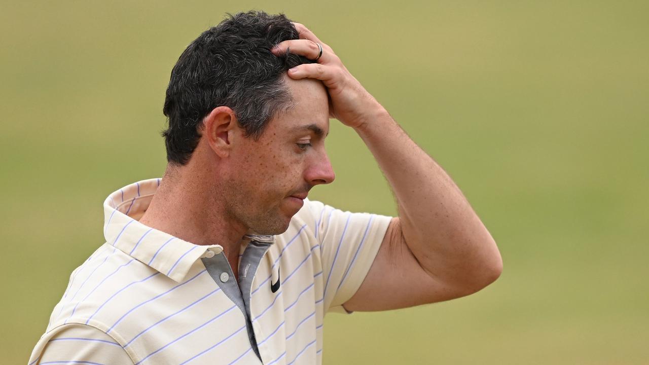 Rory McIlroy missed a golden chance to win another major. (Photo by Ross Kinnaird/Getty Images)