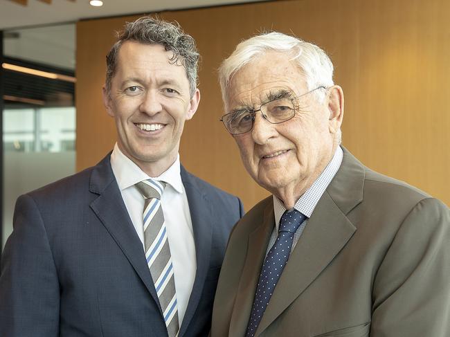 Snow Medical Research Foundation chair Tom Snow and his father and founder Terry Snow.