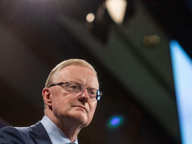 SYDNEY, AUSTRALIA - NewsWire Photos APRIL 05, 2023: RBA Governor Philip Lowe addressed the National Press Club at a special event at the Fullerton Hotel in Sydney. Picture: NCA NewsWire / Gary Ramage