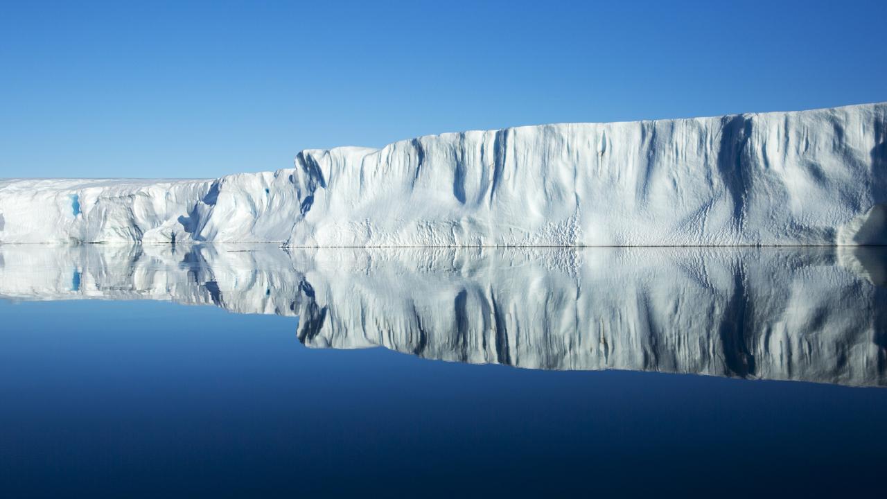 Ice cliff near Mawson, Antarctica. Picture: Australian Antarctic Division