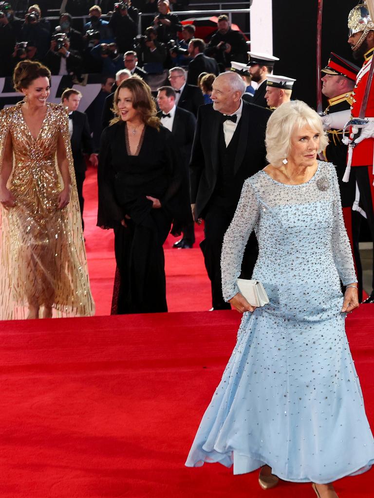 The Duchess of Cornwall wore an elegant blue evening gown. Picture: Chris Jackson - WPA Pool/Getty Images