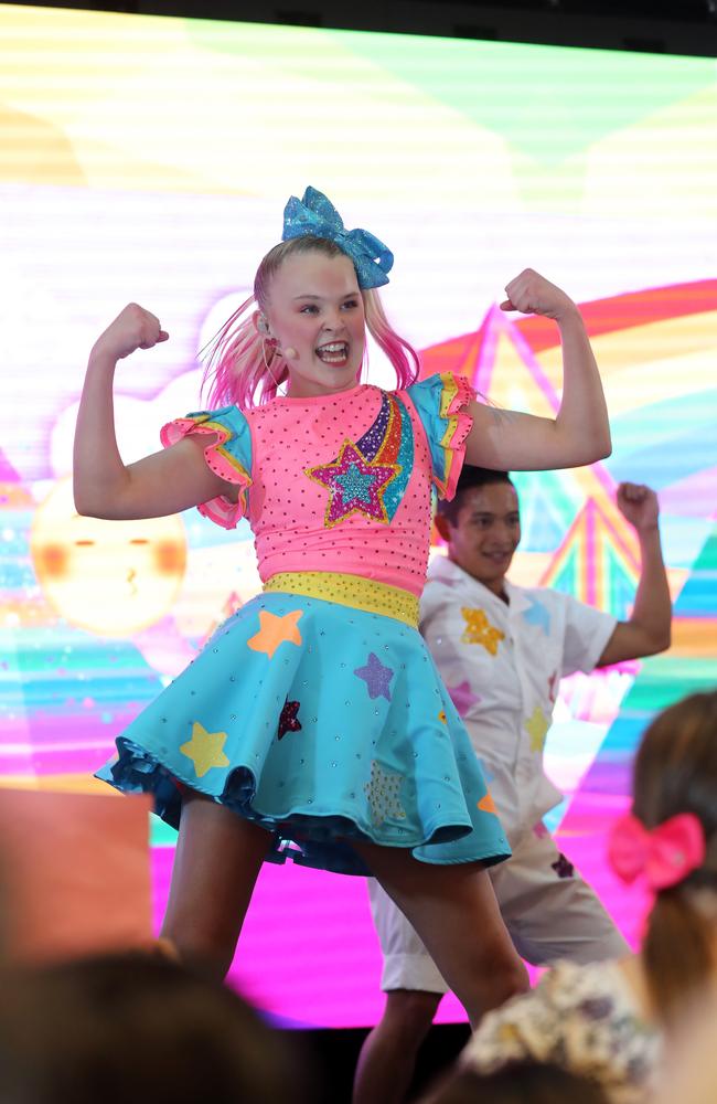 American entertainer JoJo Siwa performed her new hit song 'High Top Sh...