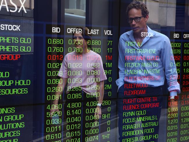 SYDNEY, AUSTRALIA : Newswire Photos AUGUST 30 2023: A general view of the digital boards at the ASX in Sydney. Picture: NCA Newswire/ Gaye Gerard