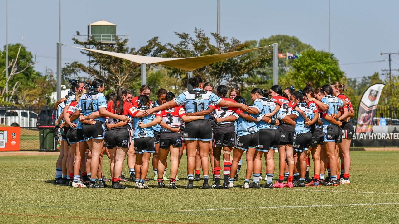 Northern Sharks take on Litchfield Bears in the 2023 NRL NT semi final. Picture: Pema Tamang Pakhrin