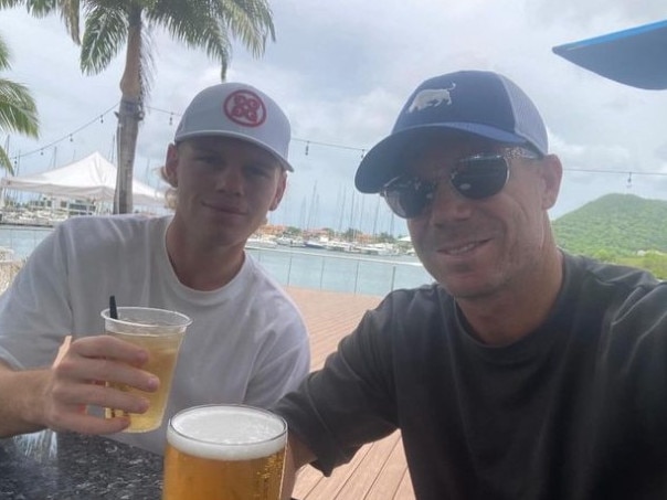 David Warner toasts Jake Fraser-McGurk on Instagram