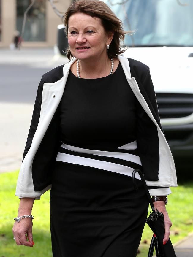 Sarah Cafferkey’s mother Noelle Dickson arrives at the inquest arrives at the inquest. Picture: Ian Currie