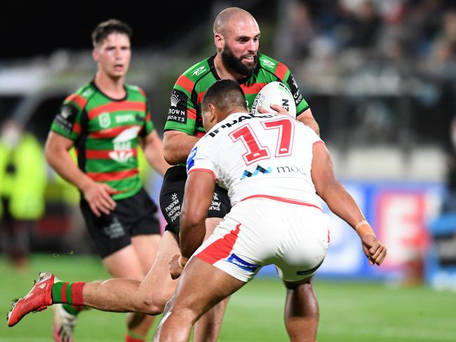 On Saturday night, crowd favourite Mark Nicholls captained the Rabbitohs for the first time. (Photo by Dan Peled/Getty Images)