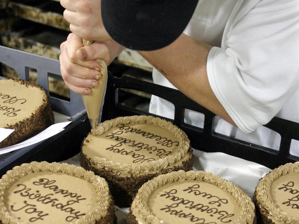 Michel’s Patisserie cake factory at South Granville in 2004. Picture: Bob Barker