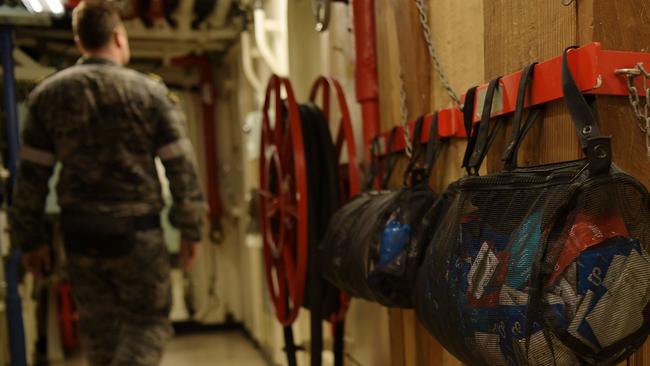 The last line of defence onboard the HMAS Perth. Picture: (A)manda Parkinson