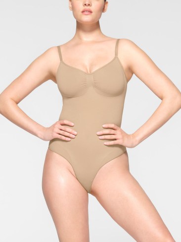 Seamless Sculpt Brief Bodysuit. Picture: Skims.