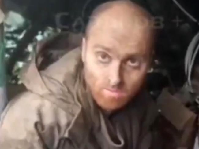 Australian man Oscar Jenkins was captured by Russian forces in Ukraine. Picture: Screengrab