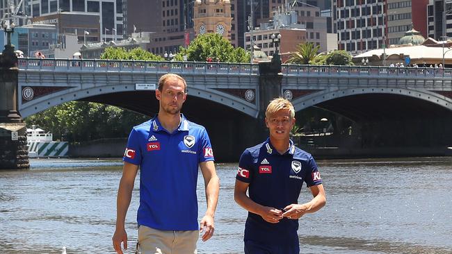 Georg Niedermeier and Keisuke Honda are enjoying Melbourne. Pic: Getty Images