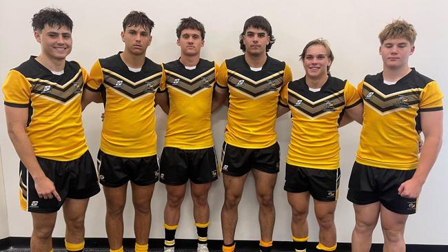 St Brendan's players Braelan Marsh, Tyler Melrose, Simon Green, Carter Ford, Harrison Hill and Jake Oberhardt represented Capricornia at the recent Queensland under-18 schoolboys championships.