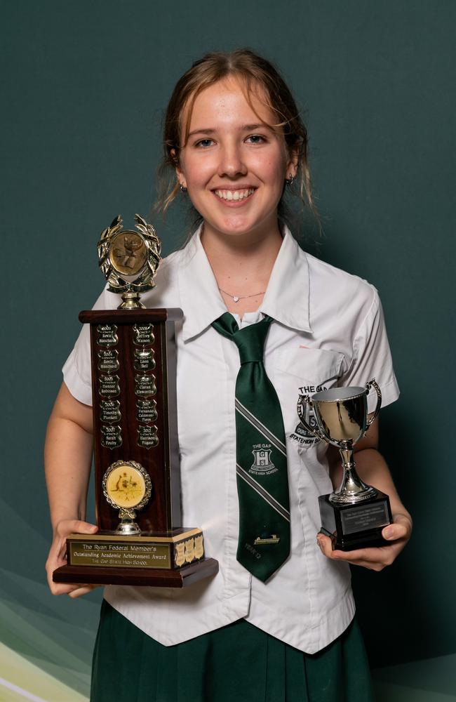 The Gap State High School Year 12 high achieving student Esther Hockey. Picture: supplied