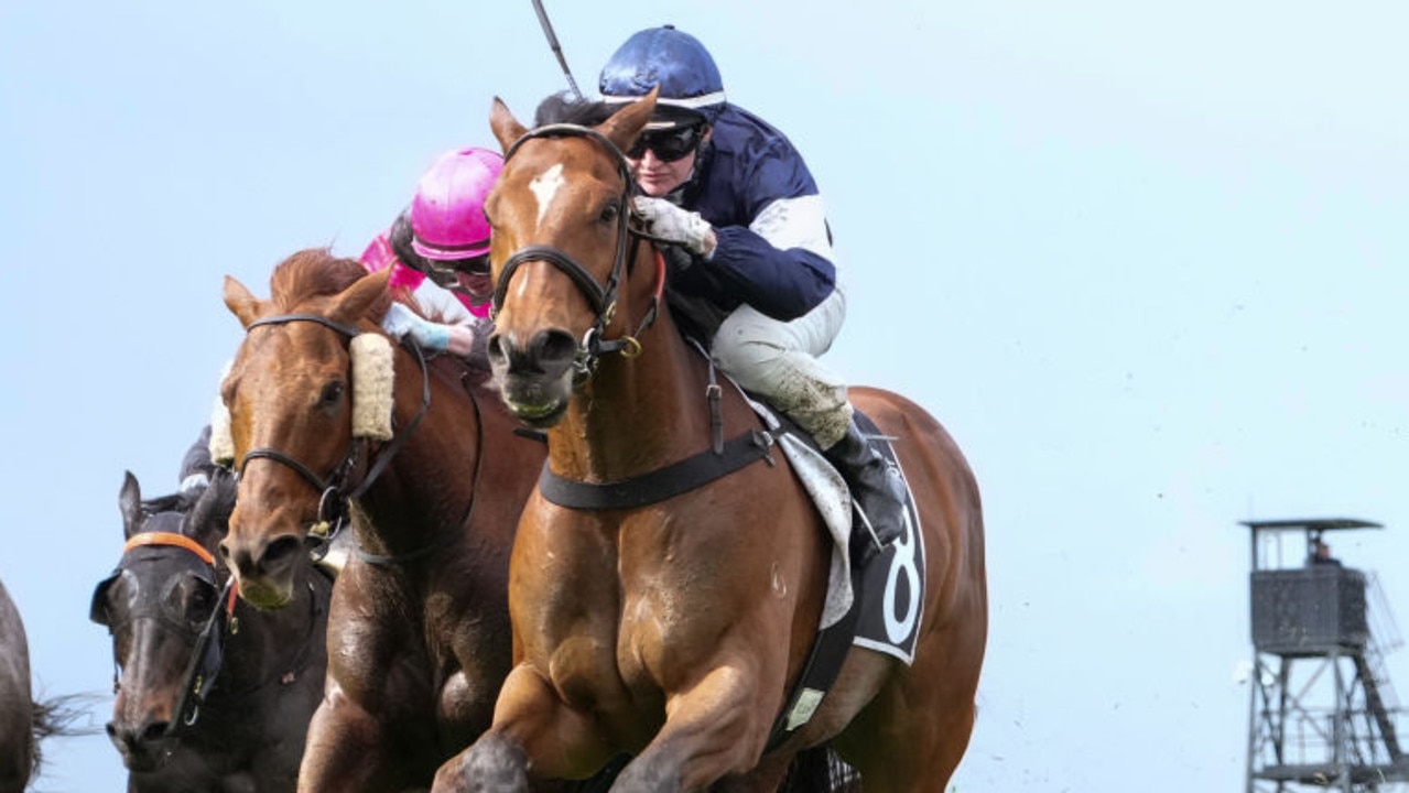 Jamie Kah riding Point King to victory in the Archer Stakes at Flemington last month. Picture: George Sal/Racing Photos via Getty Images