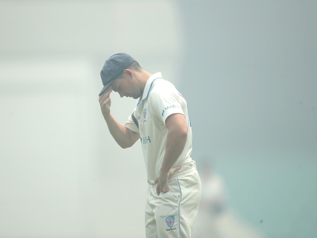 Stephen O'Keefe was at least taking wickets in the difficult conditions.