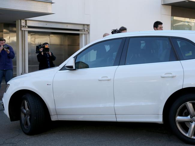 David Gyngell leaves James Packers unit block.