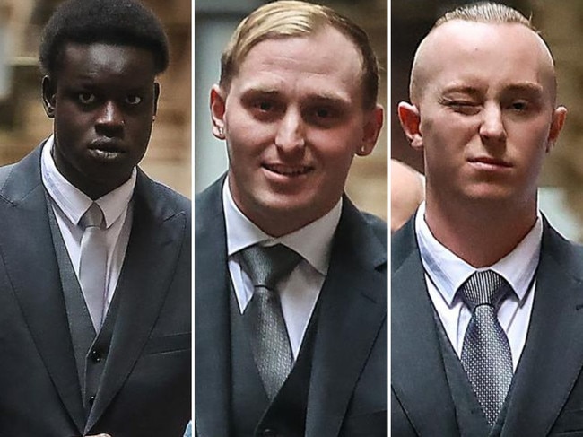 Abraham Abas, Corey Smart and Brayden Smart pleaded guilty to manslaughter over Mr Henry's death. Picture: Supplied