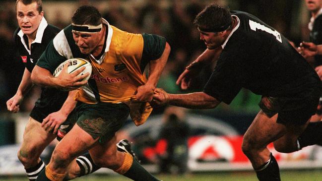 Phil Kearns in action against the All Blacks in 1998.