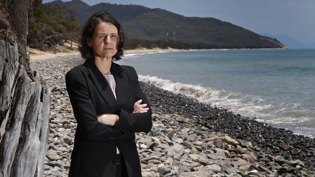 Detective Inspector Sonia Smith on Wangetti Beach where Toyah Cordingley was murdered Picture: Anna Rogers