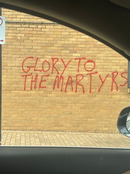 Jewish groups are backing calls from former treasurer Josh Frydenberg for a judicial inquiry into anti-Semitism at universities as attacks continue on campus, including anti-Semitic graffiti at the University of Melbourne. Picture: Supplied