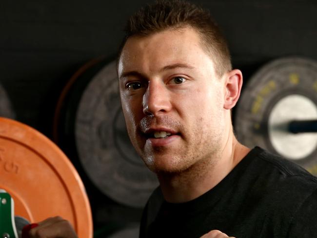 7/12/15 - Australian track cyclist Shane Perkins at CrossFit - pic Mike Burton