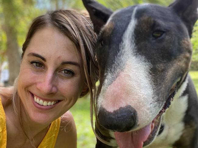 Leanne Leyke with Nase who was in clinical cancer trials and his cancer was cured