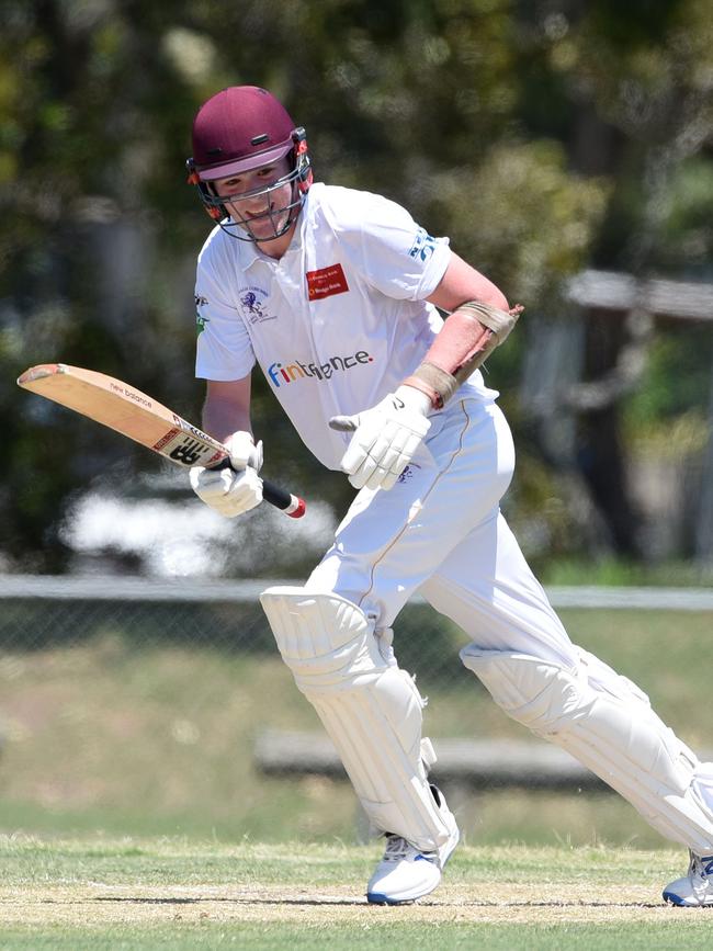Kookaburra Cup cricket - Palm Beach Currumbin vs. Coomera Hope Island at Salk Oval. Palm beach batsman Zane Beattie. (Photo/Steve Holland)