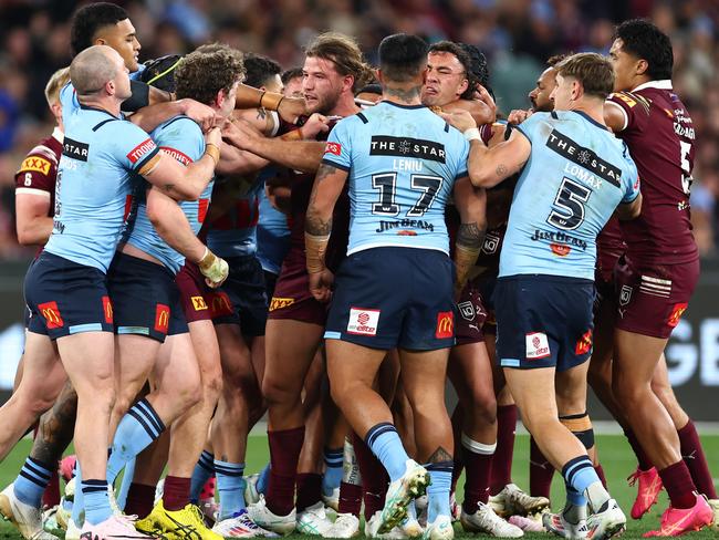 Liam Martin and Pat Carrigan were sin-binned. Picture: Quinn Rooney/Getty Images