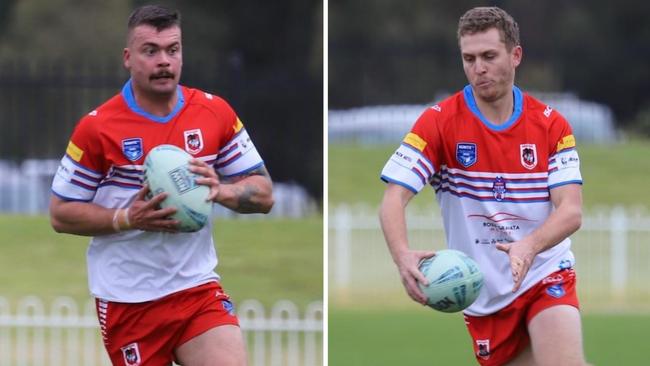 (L-R) Ryan O'Connor and Toby Forrest for Mudgee Dragons. Pictures: @PeteSib’s Photography