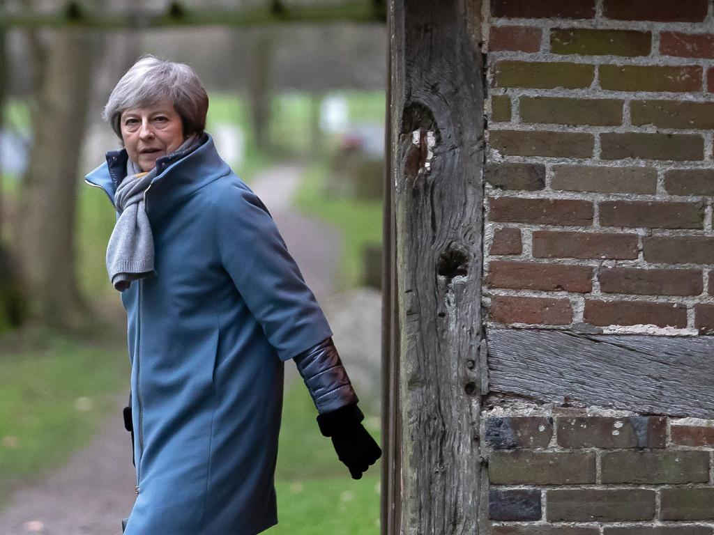 Theresa May has warned MPs who plan to vote down her deal that failing to deliver Brexit would be a "catastrophic and unforgivable breach of trust in our democracy". Picture: AFP