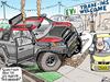 Mark Knight cartoon on electric cars. For Kids News