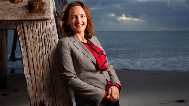 Georgina Downer at Normanville, where she will live while she runs her campaign for the Mayo by-election. Picture: Matt Turner