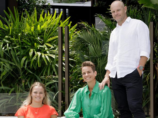 Mary-Ann and Johannes Venter with daughter Neteske at their new home at Riverlight North, Hamilton Reach. Picture: John Downs