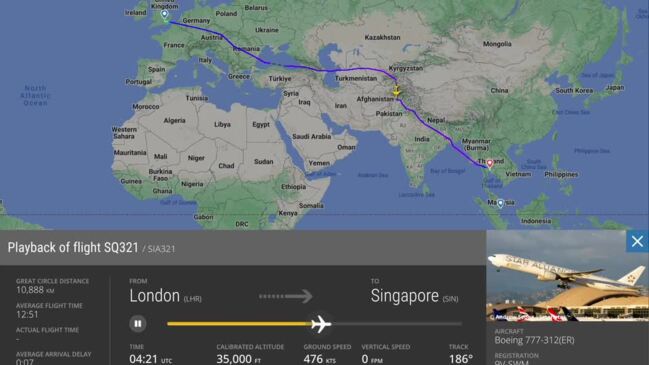 Animation Shows Singapore Airlines Flight Diverting to Bangkok After Deadly Turbulence