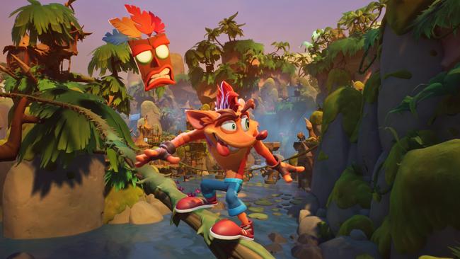 The zany spirit of the characters is still present in Crash Bandicoot 4. Picture: Supplied