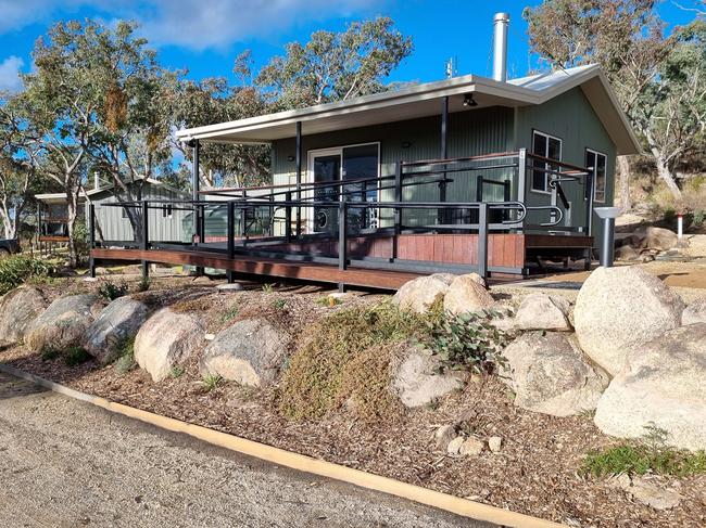 Nestled in the Glen Aplin hills sits the newly constructed wheelchair accessible cabin at Glen Lough Cabins. Photo: Glen Lough Cabins.