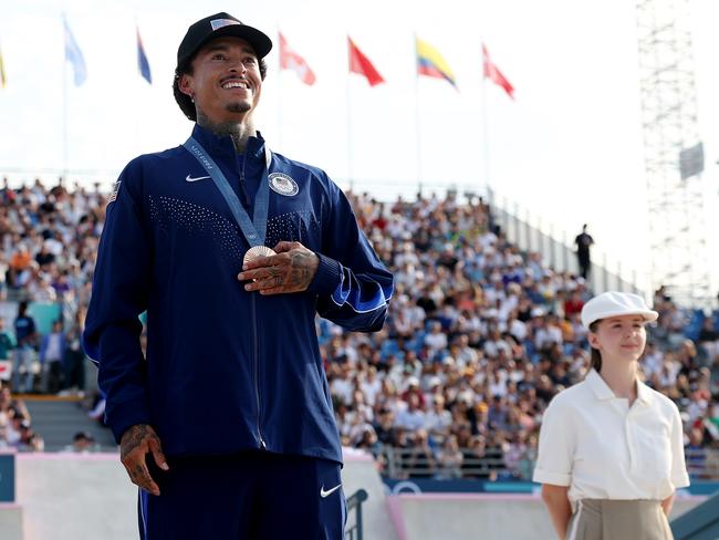 Bronze medallist Nyjah Huston flagged issues with his medal last August.