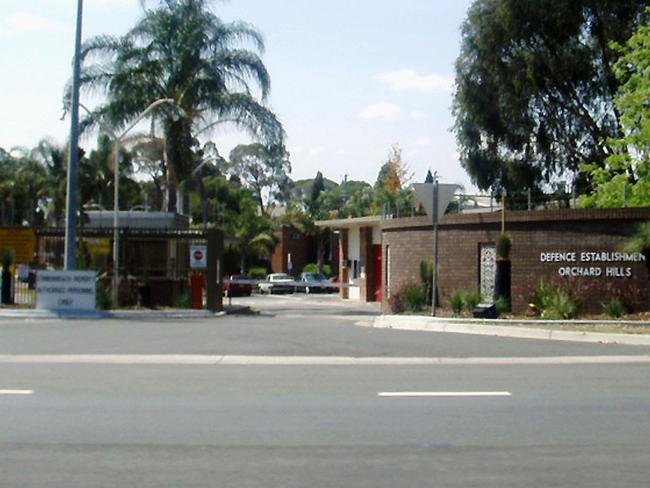 The defence site on The Northern Rd, Orchard Hills. Picture: David Hill